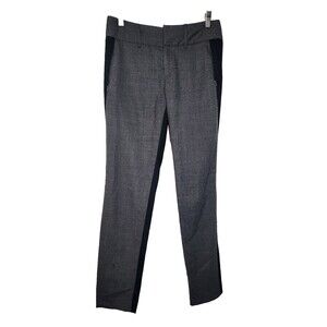 EUC Rag & Bone Grey Wool Blend Mixed material texture  Zipper Pocket Pants sz 2